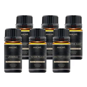 6-Pack: Well-Being Yoga Aromatherapy Essential Oil Gift Set