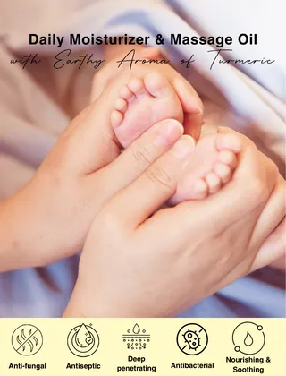 Almond-Turmeric BABY OIL Head to Toe Massage