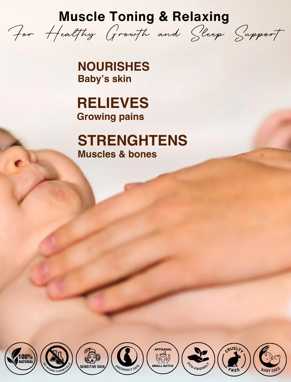 Almond-Turmeric BABY OIL Head to Toe Massage
