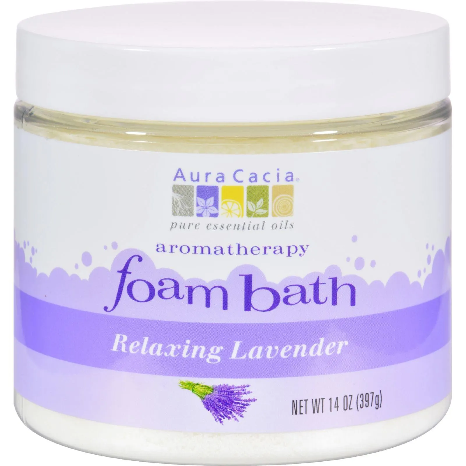 Aura Cacia Foam Bath Relaxing Lavender - 14 Oz