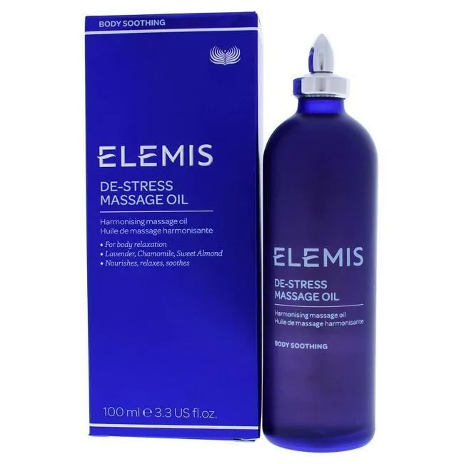 De-Stress Massage Oil by Elemis for Unisex - 3.4 oz Body Oil