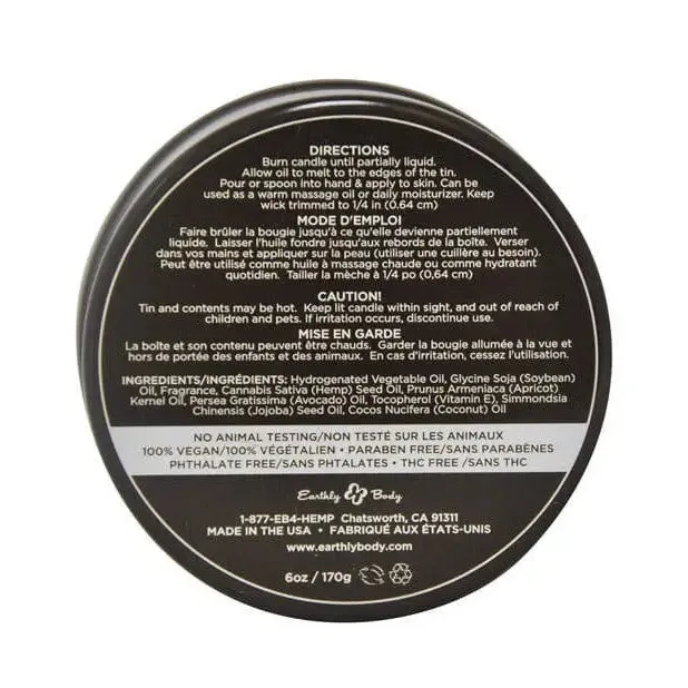 Earthly Body Suntouched Hemp Candle - 6 Oz