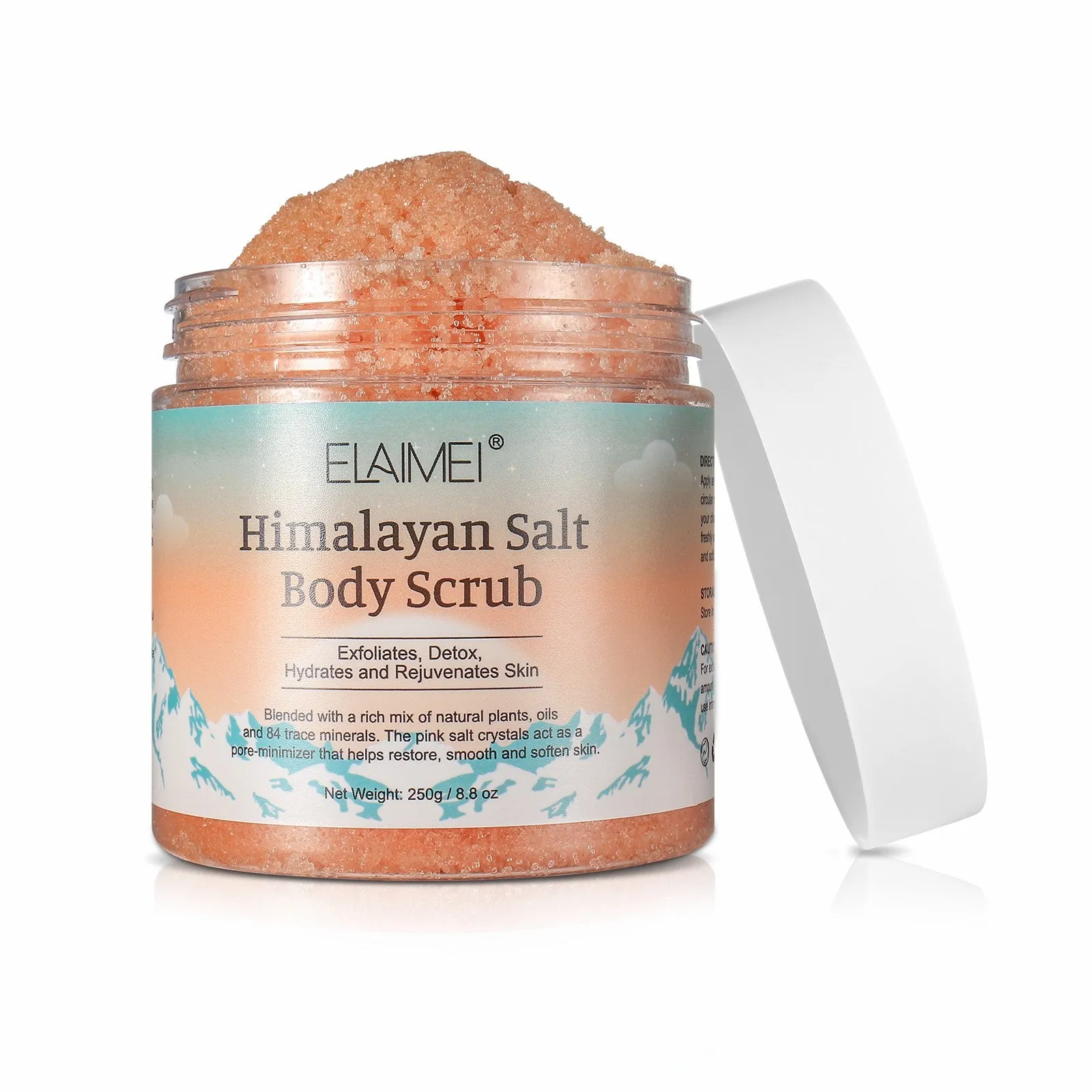 Elaimei Himalayan Salt Body Scrub Infused with Lychee Oil