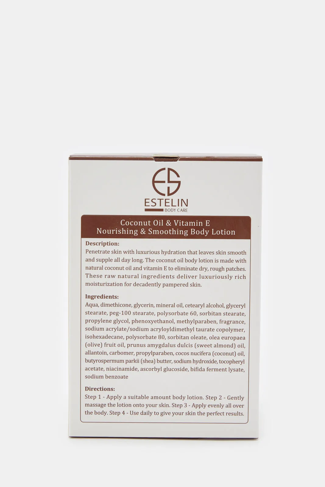 Estelin Coconut Oil & Vitamin E Nourishing & Smoothing Body Lotion (300ml)