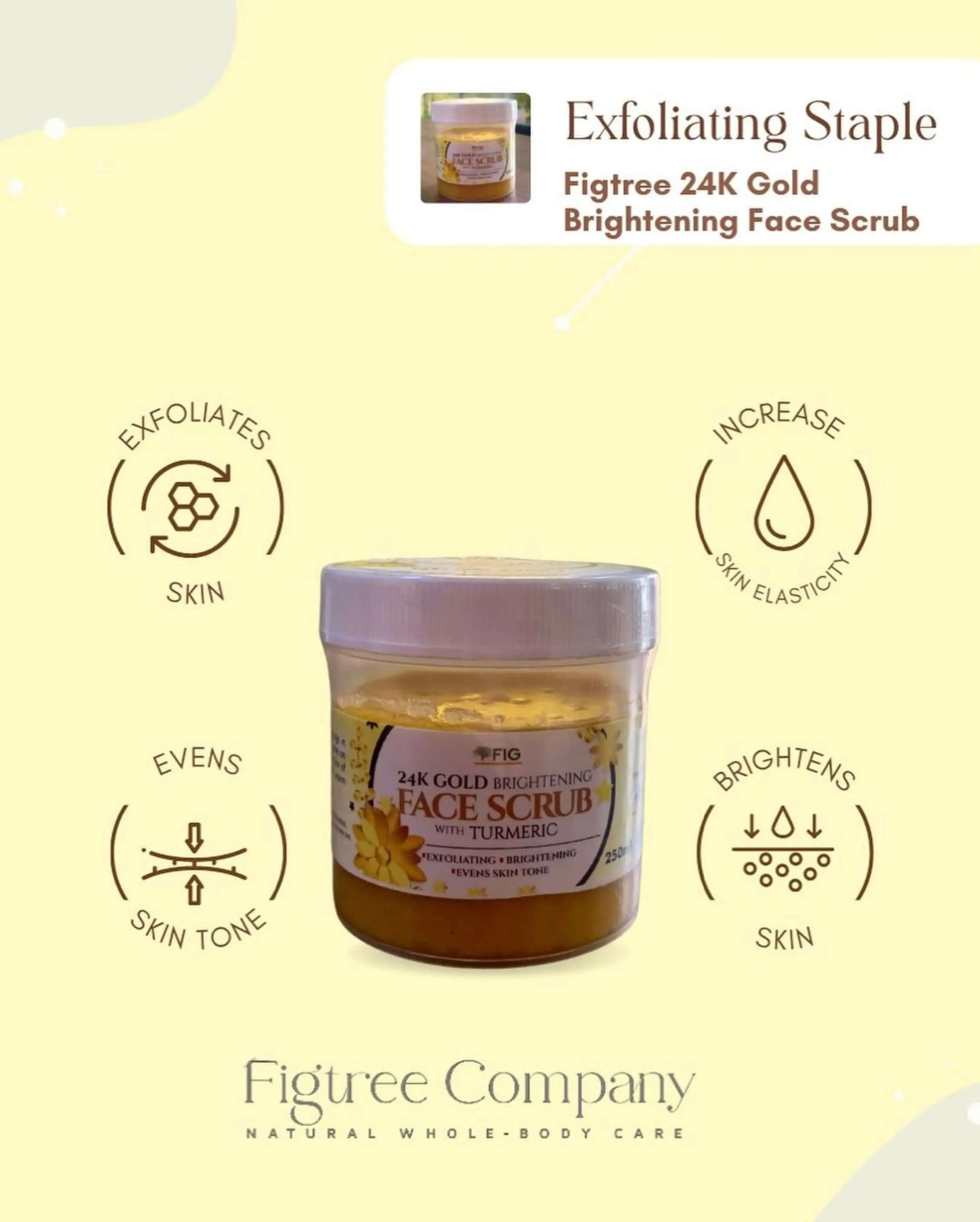Figtree 24K Brightening Face scrub