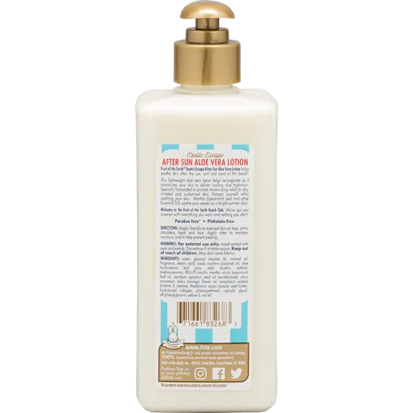 Fruit Of The Earth - CBC After Sun Lotion with Essential Oils