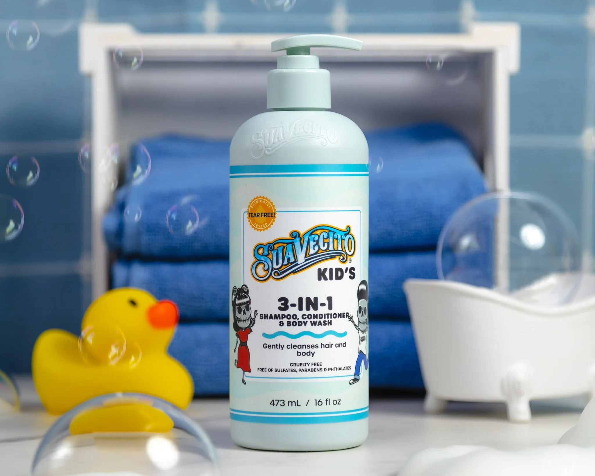 Kids 3-in-1 Shampoo, Conditioner & Body Wash