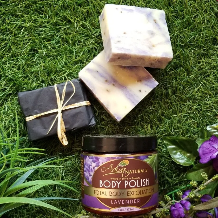 Luxurious Body Polish Scrub   3 Soaps Set