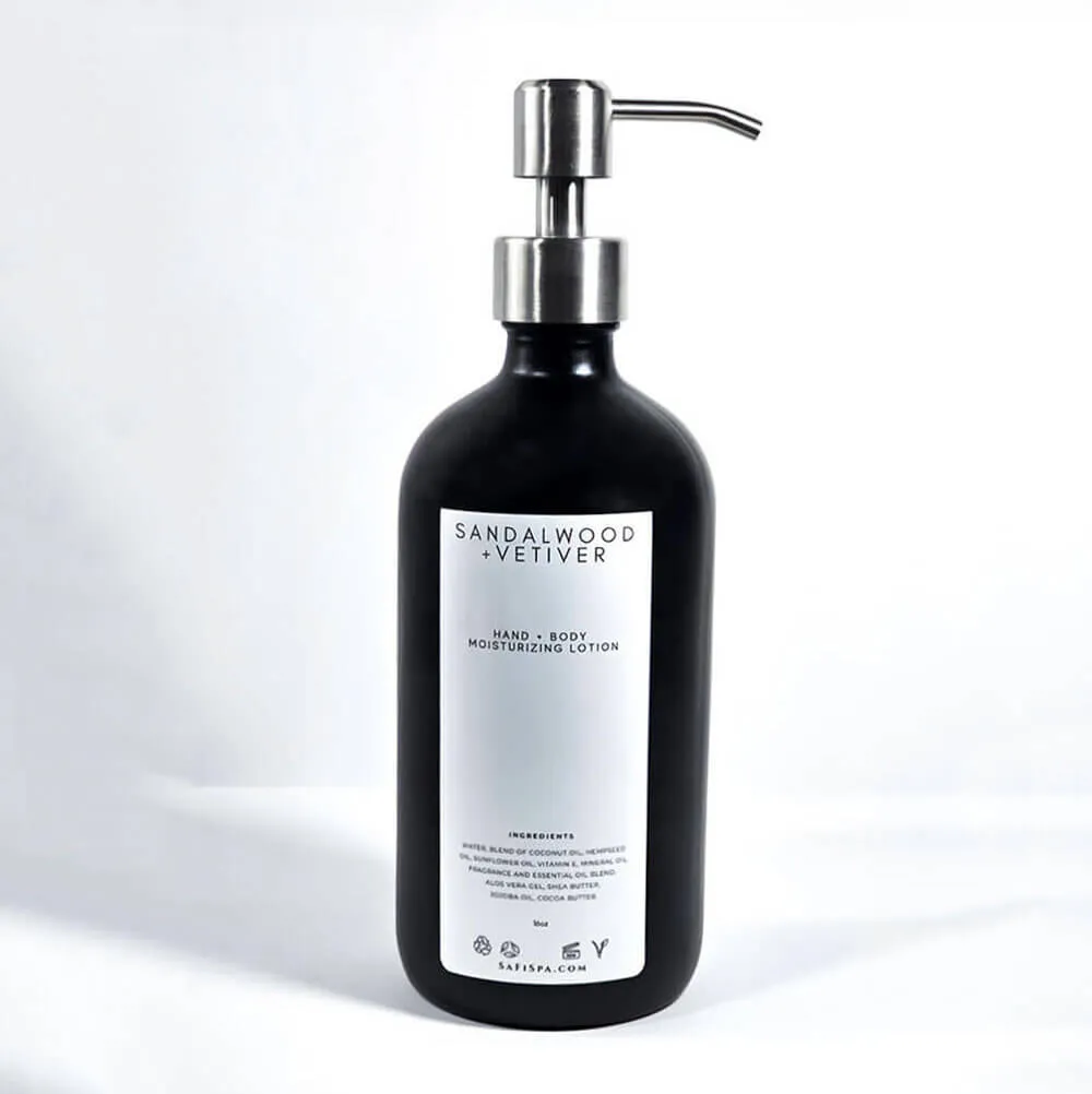 Luxurious Sandalwood Vetiver Lotion | Safispa: Natural Soft Skin