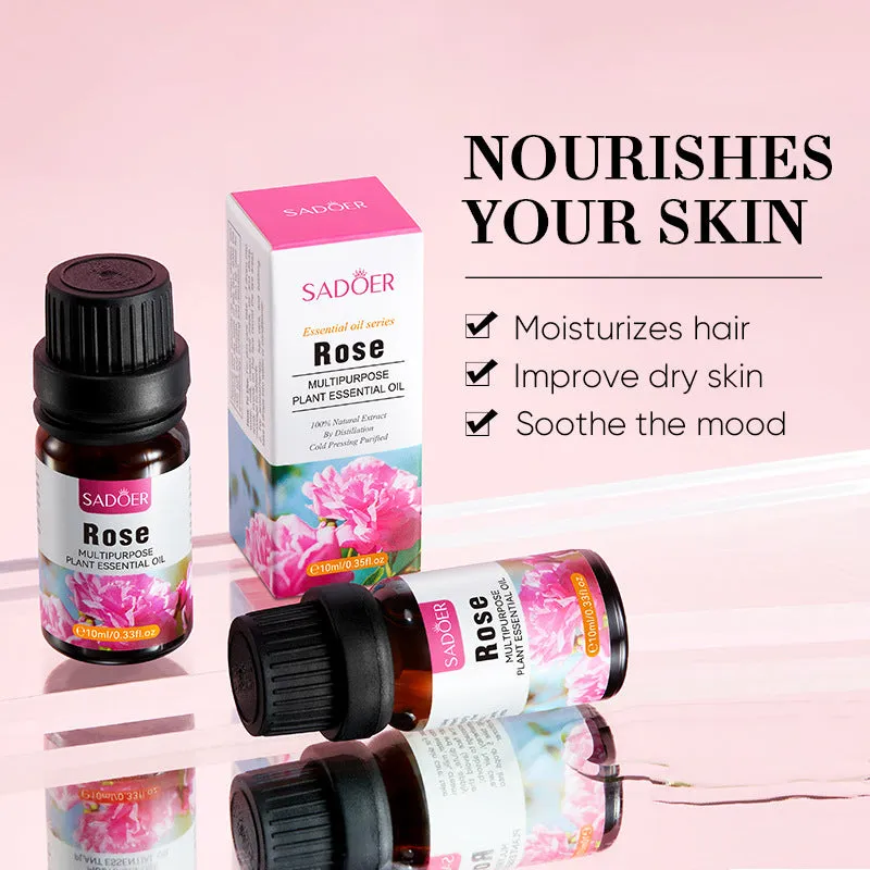 Massage Essential Oil Sadoer Moisturizing Skin Rejuvenation Lock Water Rose Essential Oil