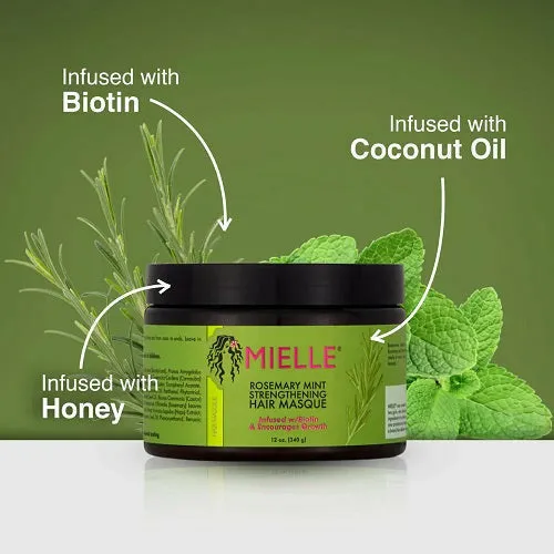 Mielle Organics : Rosemary Mint Strengthening Hair Masque 12oz