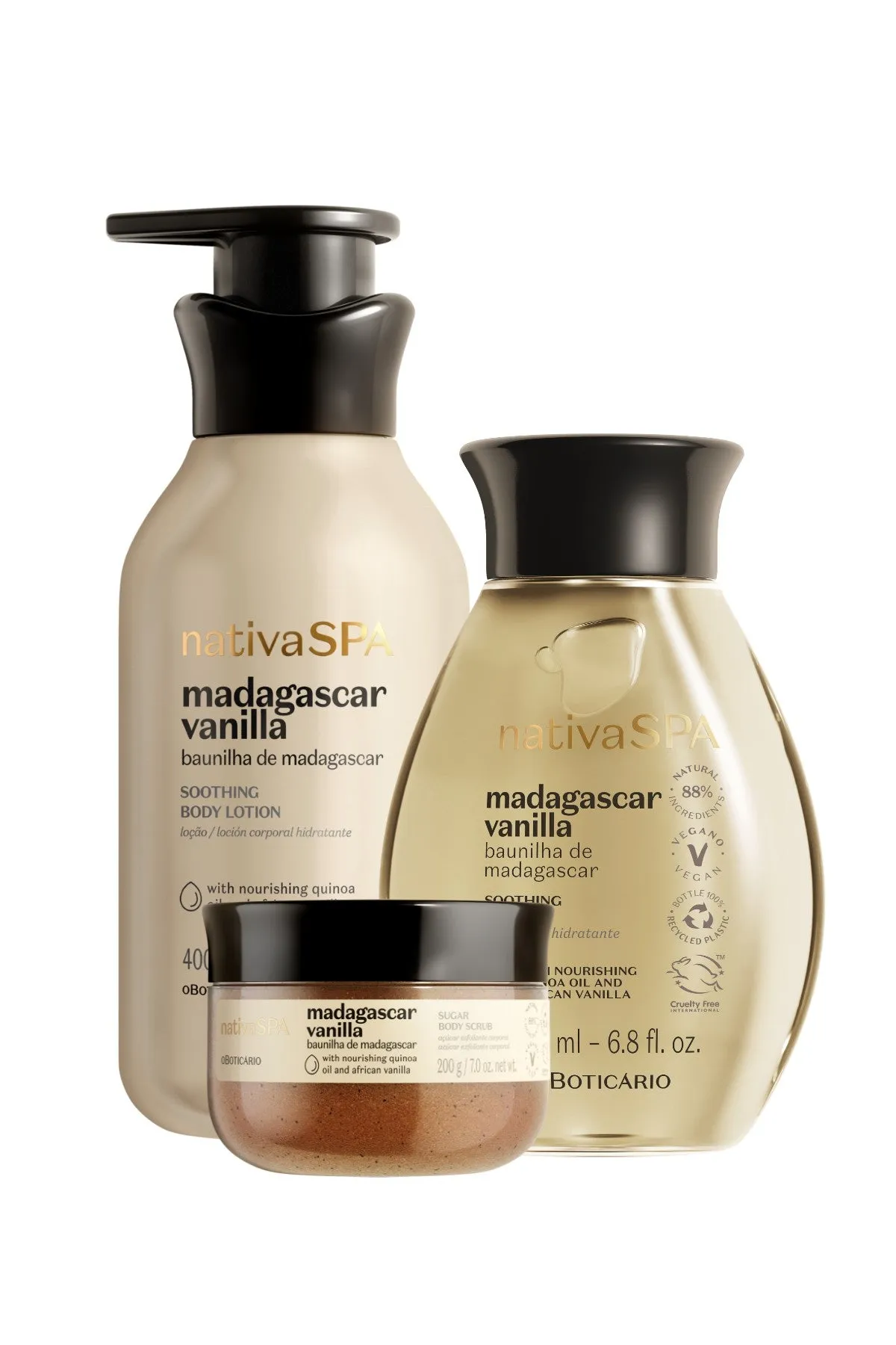 Nativa SPA Vanilla Soothing Body Care Set