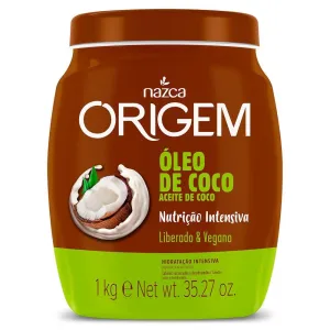 Origem Moisturizing Vegan Coconut Oil Intense Nourishing Mask 1kg - Nazca