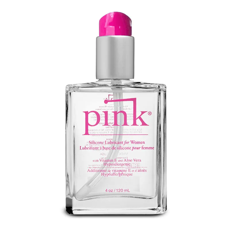 Pink Silicone 4oz Glass Bottle